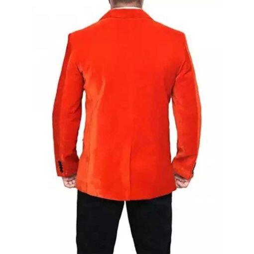 Men’s Black and Orange Tuxedo Dinner Jacket - Image 2