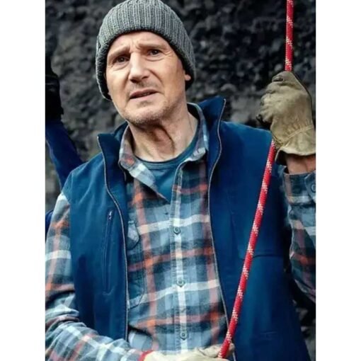 Liam Neeson Blue Vest