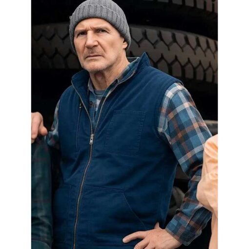 Liam Neeson Blue Vest - Image 3