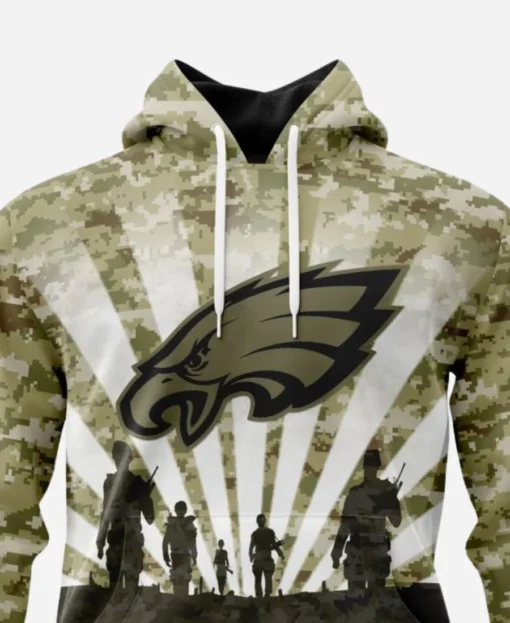 Salute To Service Eagles Hoodie - Image 2