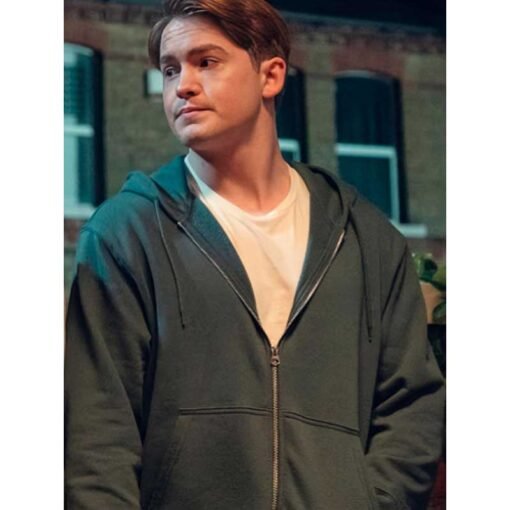 Heartstopper Kit Connor Zip Gray Hoodie