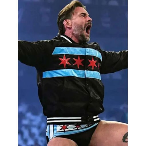 Night of Champions CM Punk Varsity Jacket - Image 2