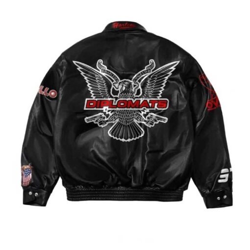 OVO Dipset Diplomats Leather Jacket - Image 2