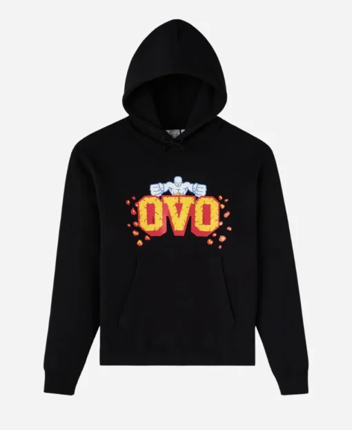 OVO UFC Flame Logo Hoodie - Image 3