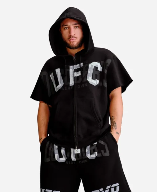 OVO UFC Full Zip Short Sleeve Hoodie