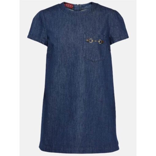 Olivia Munn Denim Mini Dress - Image 2