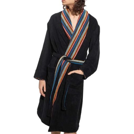 Paul Smith Artist Stripe Trim Dressing Gown - Image 2