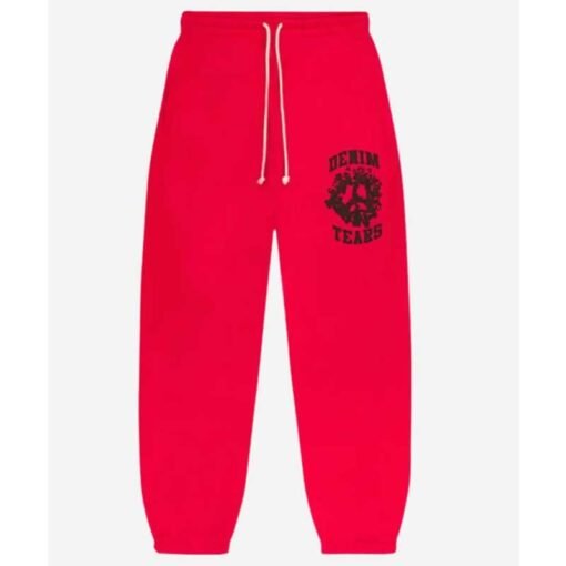 Red Denim Tears University Sweatpant