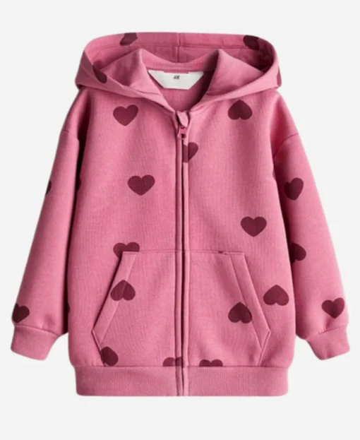 River Blossom Poppas House S01 Pink Heart Hoodie - Image 2