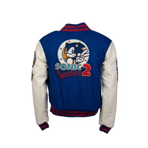 SONIC THE HEDGEHOG 2 VARSITY JACKET - Image 2