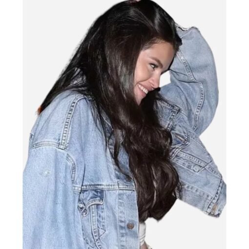 Selena Gomez Oversized Denim Jacket - Image 2