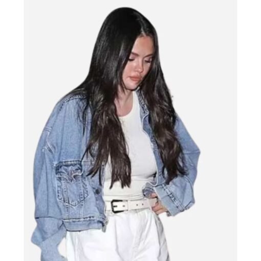 Selena Gomez Oversized Denim Jacket - Image 3