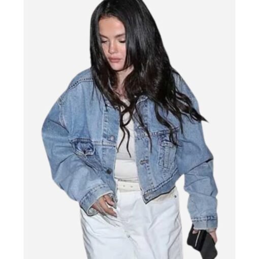 Selena Gomez Oversized Denim Jacket