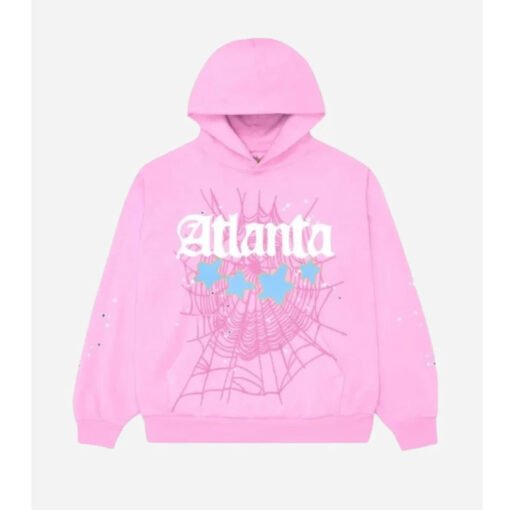 Sp5der Atlanta Pink Hoodie - Image 2