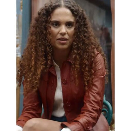 Stacey Embalo Missing You Brown Leather Coat - Image 3