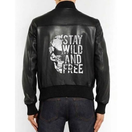 Stay Wild and Free Halloween Black Jacket - Image 2