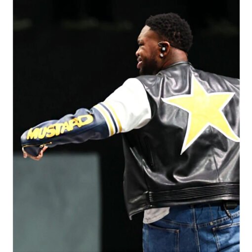Super Bowl LIX Mustard Leather Jacket - Image 9