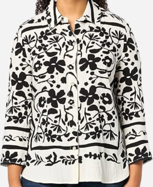 Love Hotel S01 Gizelle Bryant Floral Print Shirt - Image 2