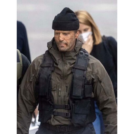 The Expendables Jason Statham Green Jacket - Image 3