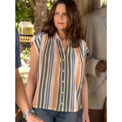 The Four Seasons 2025 Tina Fey Striped Shirt