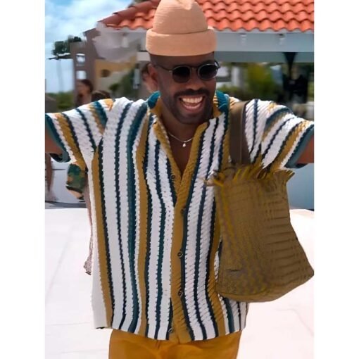 The Four Seasons Colman Domingo Crochet Shirt