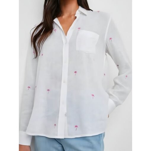 The Four Seasons Tina Fey Palm Print Shirt - Image 3