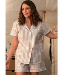 The Four Seasons Tina Fey Striped Pajamas