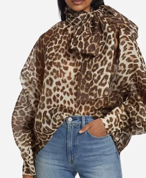 Gwen Stefani The Voice Leopard Blouse - Image 2