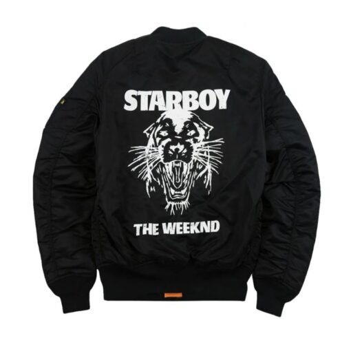The Weeknd Starboy Panther XO Black Jacket - Image 4