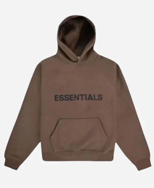 Fear Of God Essentials Brown Pullover Hoodie