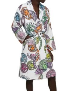 Versace Medusa Head All Over Bathrobe