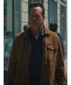 Vince Vaughn Nonnas 2025 Brown Jacket