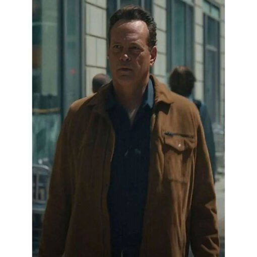 Vince Vaughn Nonnas 2025 Brown Jacket