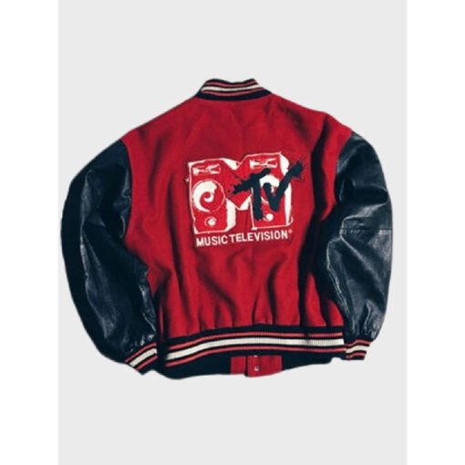 Vintage 1992 MTV Varsity Jacket - Image 2