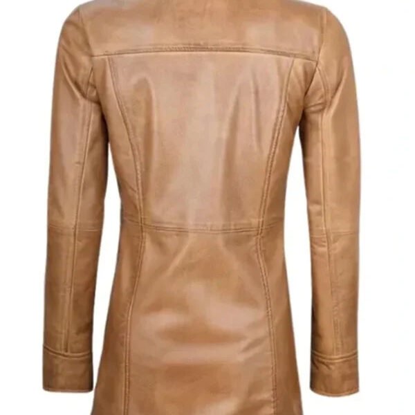 Brown Sheepskin Leather Coat