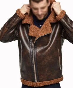 Brown Shearling Leather Jacket