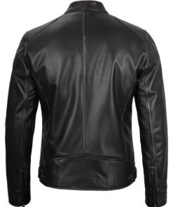 Lambskin Leather Moto Jacket