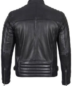 Leather Padded Motorcycle Jacket