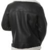 B3 Black Shearling Aviator Pilot Bomber Jacket For Men’s