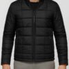 Black Full Zip Puffer Jacket