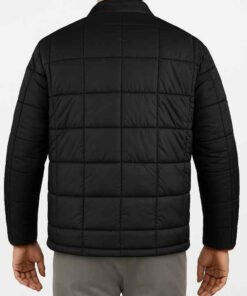Black Full Zip Puffer Jacket