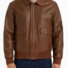 Brown A2 Bomber Leather Jacket