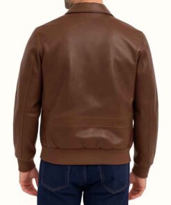 Brown A2 Bomber Leather Jacket