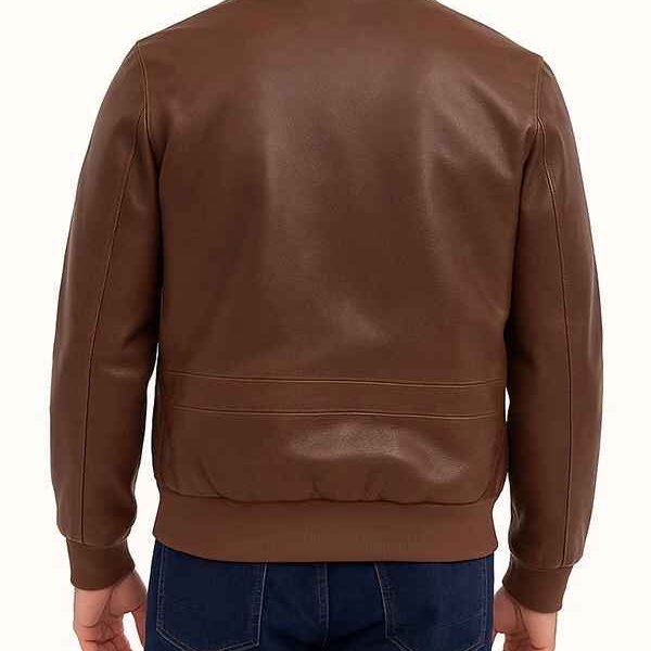 Brown A2 Bomber Leather Jacket