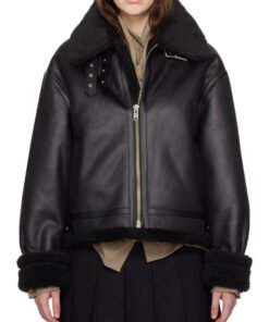 Womens B3 RAF Belted Flight Shearling Jacket