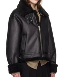 Alternative view of Womens B3 RAF Belted Flight Shearling Jacket