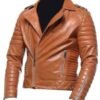 Men’s Brown Motorcycle Leather Jacket