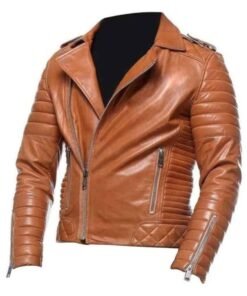 Men’s Brown Motorcycle Leather Jacket