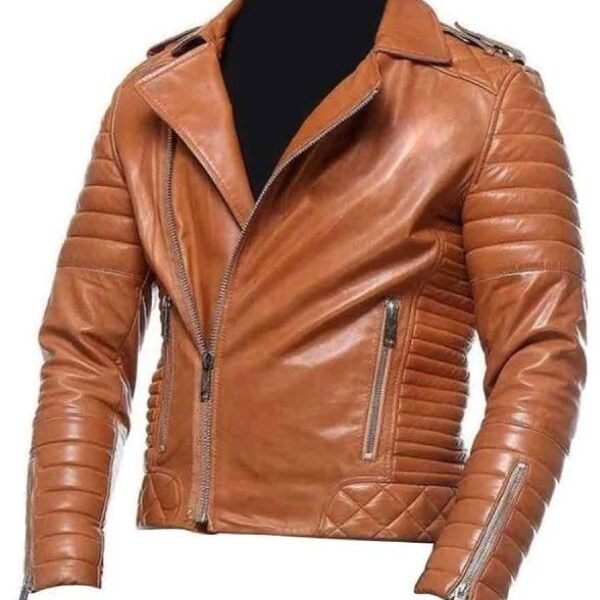 Men’s Brown Motorcycle Leather Jacket